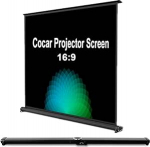 Cocar 50" kaasaskantav filmiekraan 16:9 mini/professionaalse LED/LCD/DLP projektori jaoks Self Standing paigaldus tasuta Pull-Out Style Indoor Outdoor kodukino 3D 4K HD Movie