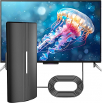 DVBT2 antenn Wavemax Festberg Hitenna TV antenn, Rewave antenn 2025, antenn siseruumides kasutamiseks tugeva signaaliga, 30dBi Smart TV antennid v&auml;litingimustes kasutamiseks, HD/4K (153-EU)