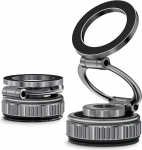 Lucrave magnetiline telefonihoidja vaakumfunktsiooniga, tugevaim imemine ja tugevaimad magnetid, 360&deg; p&ouml;&ouml;ratav reguleeritav auto telefonihoidja Magsafe sobib iPhone 16 15 14 13 12 Pro jaoks