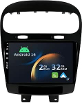[4GB + 64GB] Android 14 autoraadio Dodge Journey (JCUV)/Fiat Freemont 2012-2016-[Integreeritud CarPlay/Android Car/DSP/GPS]-9-tolline IPS 2.5D kaamera + MIC-DAB/roolijuhtimine/peegel/peegel