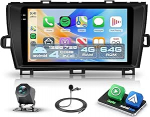 4G + 64G Android 15 autoraadio Toyota Prius 3 XW30 2009-2015 traadita Carplay Android auto 9-tolline Incell puuteekraaniga autoraadio GPS navigatsiooniga WiFi peeglilink Bluetooth FM/RDS/EQ/USB/SWC tagumine osa