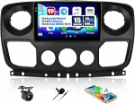 CAMECHO 4+64G 10 Zoll Android 15 Autoradio f&uuml;r Renault Master Opel Movano Nissan NV400 2010 mit R&uuml;ckfahrkamera, Incell Bluetooth Radio mit Wireless Carplay GPS WiFi FM/RDS Android Auto