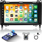 1G + 32G Android autoradio Mercedes Benz A/B klassile W169 W245 B160 B170 B180 B200 W639 Vito Viano W906 Sprinter 9-tolline autoraadio koos GPS WiFi Mirror Link Bluetooth FM/RDS/SWC tagantvaate kaameraga