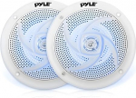 Pyle Outdoor Speaker, Outdoor Speaker, veekindel, 240 W Marine Speaker koos LED-valgustusega, suveks s&otilde;itmiseks Offroaderiga, paadiga, UTV, ATV, RV Car & Golf Cart, Outdoor Speaker, Flat