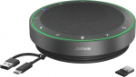Jabra Speak2 75 juhtmeta k&auml;ed-vabad USB-A Bluetooth-adapteriga, 4 m&uuml;rasummutusmikrofoni, 65 mm laialivalguv k&otilde;lar, Zoom ja Google Meet sertifitseeritud, tumehall