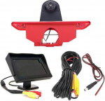 4,3-tolline tahavaatepeegel + 3. pidurituli Pidurituli Tagasivaate kaamera Transpordi aken Sobib Peugeot Expert 2007-2016/Fiat Scudo 2007-2016/Citroen Jumpy 2007-2016 jaoks.