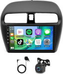 Slakerbe Android 14 autoraadio 2 DIN koos Carplay Android autoga, mis &uuml;hildub Mitsubishi Mirage Space Star 2012-2023, 4G + 64G 9-tolline autoraadio stereo Bluetooth navigatsiooniga WiFi FM RDS tagurdamine