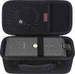 Elonbo Marshall Middleton kaasaskantav Bluetooth-k&otilde;larikott, reisikott ja juhtmeta k&otilde;larite hoiukott. T&auml;iendav v&otilde;rktasku sobib laadimiskaablile mustalt