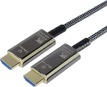 PremiumCord 8K Ultra High Speed HDMI 2.1 optiline aktiivne kiudoptiline kaabel 48Gbps HDMI 2.1 3D EDID ARC HDR resolutsioon 8K@60Hz 4320p 4K@120Hz kuldne pikkus 10m
