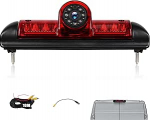 CAMECHO pidurivalgusti tagumise vaate kaamera HD &ouml;ise n&auml;gemise IP67 veekindel kaamera Fiat Ducato Peugeot Boxer Citroen Jumper 2006-2017 pidurivalgusti laia nurga 140 &deg; 12 V 10 M juhtmega &uuml;hendus