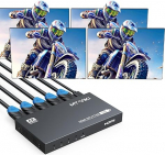 MT-VIKI 4K60Hz HDMI Splitter 1 sisse 4 v&auml;lja samaaegselt HDMI Splitter 4 monitori peegel 1x4 EDID HDCP 2.2 4:4:4 40 m pikkade vahemaade &uuml;lekanne