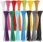 700 tk 8-tolline v&auml;rviline kaabliside, 200mm x 3.6mm nailonist mitmeotstarbeline plastikust kaabliside turvaline iselukustuv 14 v&auml;rvi kaablisidemed koduaiale kontorile DIY jaoks