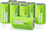 PeakPower aku D, 8 LR20 patarei NiMH, D aku patareid LSD tehnoloogiaga, Ready2Use, eellaetud, t&uuml;&uuml;p Mono Cell HR20 laetav, mahutavus 4000 mAh, 1.2 V