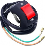 7/8-tolline mootorratta juhtraua l&uuml;liti, universaalne juhtraua rocker l&uuml;liti koos sisse / v&auml;lja surunupuga U5 U7 U2 LED-esitulede elektrimootorile (punane)