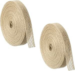 2 Rollen nat&uuml;rliches Sackleinenband | 10 Meter braune Rolle, 2 cm breiter Jute-Bast, f&uuml;r Bastelarbeiten, Hochzeitsdekoration, Weihnachtskr&auml;nze und DIY-N&auml;hprojekte, umweltfreundlich und vielseitig