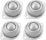 Aexit CY-30A 1-1/4 Inch Carbon Steel Roller Ball Flange Conveyor Transfer Bearing 4pcs (e441d69da5a060ed752ff40e0c80d3a8)