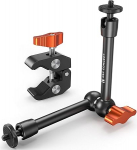 K&F Concept 9.8 Inch Magic Arm with Super Clamp, Camera Mount for Cage Monitor LED Light Action Camera, 2 kg Load