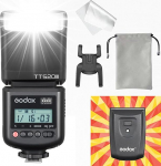 Godox TT520III Camera Flash Speedlite, TT520 III Flash 8 Power Levels, S1/S2 Optical Release, 1.8s Charging Time, Swivel & Tilt Head, Compatible with Canon Sony Nikon Fujifilm Olympus Panasonic Pentax