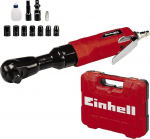 Einhell TC-PR 68 Compressed Air Ratchet Screwdriver (Max. 6.3 bar, Suitable for Fixing and Loosening Screws, Includes 7 Socket Wrenches, Transport/Storage Case, No Oil)