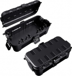 Komplekt 2: RESTMO keskmise suurusega veekindel kaablikarp v&auml;litingimustes kasutamiseks, IP54 veekindel, ilmastikukindel kaablikarp, pikenduskaablite, toiteallikate ja nurgapistikute kaitse (29 cm x 13,2 cm x 10) Must (29 cm x 13,2 cm x 10)