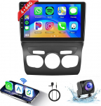 8 Core 4 + 64G: Hodozzy Carplay autoraadio Citro&euml;n C4 DS4 2013-2017 Android autoradio 2 DIN koos satelliitnavigatsiooniga, 10-tolline puuteekraan Android Car/Mirror Link/WiFi/GPS/RDS/FM/Bluetooth/USB + Canbusiga