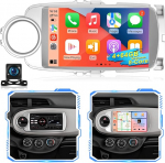 Qualcomm 8-Kern 4GB+64GB Android Autoradio f&uuml;r Toyota Yaris 2012-2020, 9 Zoll IPS puuteekraaniga raadio koos Wireless CarPlay & Android Auto, GPS, Bluetooth, DSP Hi-Res Audio