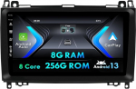 8G+256G Android 13 autoraadio Mercedes Benz W639/Vito/Viano/W906/Sprinter/W169/W245 GPS|kaamera|9-tolline IPS|toetab DAB/WiFi/BT5.0/USB/MirrorLink/SWC/FM/360 kaamera