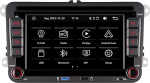 Double DIN autoraadio, mis &uuml;hildub traadita CarPlay Android autoga, suure v&otilde;imsusega IPS Bluetooth VW Golf 5 6 Passat Jetta Caddy EOS T5 Tiguan Touran CC Polo jaoks