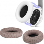 Geekria Snap Ear Pads asenduskomplekt Beats Studio Pro k&otilde;rvaklappide jaoks, magnetiline lihtne k&otilde;rvapadjadega asendamine sekunditega, k&otilde;rvaklappide remondiosad (valge + pruun)