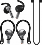 A-Focus Galaxy Buds 3 libisemisvastane komplekt, asendusk&otilde;rvaklambrid, spordik&otilde;rvaklapid, libisemiskindlad silikoonist k&otilde;rvaklapid ja katted, geelist tiivad, ergonoomiline disain, &uuml;hildub Samsung Galaxy Buds 3'ga