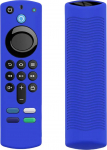 Silikon-Schutzh&uuml;lle f&uuml;r Fernbedienung der 3. Generation, 4K/HD-Streaming-Fernbedienung, rutschfest, waschbar, Schutzh&uuml;lle mit Umh&auml;ngeband, Blau