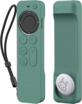 AhaStyle kaitsekott &uuml;hildub 2022 Apple TV 4K HD Siri kaugjuhtimispuldiga 3. p&otilde;lvkond [AirTag Bracket Built-in] All-Round Cover Apple TV Remote/Siri Remote Control (2. p&otilde;lvkond) ja
