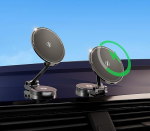 15 W metallist autokinnitus koos laadimisfunktsiooniga, vaakum iminapp, traadita laadija, mobiiltelefoni hoidja, metallist 360&deg; reguleeritav iPhone Mag Safe, traadita kiirlaadimine, magnetiline mobiiltelefoni hoidja