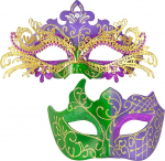 Karnevali mask naistele meestele Veneetsia karnevali mask l&auml;ikiv Rhinestone mask Party mask Set Mardi Gras