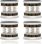 K&otilde;larite isolatsioonijalad Alumiiniumist reguleeritavad 49 mm x 42 mm k&otilde;larite p&otilde;randakaitse matid, subwooferi kevadel vibratsiooni neelavad piigid heli, k&otilde;larite, subwooferi, kodukino jaoks (h&otilde;bedane)