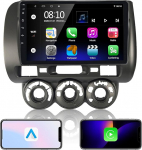 EZoneTronics Carplay raadio Android autoraadio Honda Fit 2004-2007 / Honda Jazz 2001-2006 traadita Carplay Android auto 9-tollise puuteekraaniga GPS navigatsioon Bluetooth WLAN USB FM/RDS SWC 2G + 32G