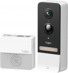 Tapo D230S1 Video Doorbell Battery (Video Doorbell), Doorbell with Camera, 2K 5MP, Colour Night Vision, Ultra Wide Field of View, Removable Battery, AI Detection, with Chime