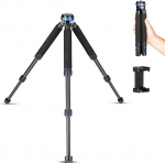 koolehaoda Mini statiiv, portatiivne reisistatiiv 1/4" ja 3/8" kruvikinnitusega ja pikendatava jalaga, maksimaalne koormus 10kg DSLR-kaamerale, videom&auml;ngijale, mobiiltelefonile (MT-03)