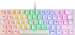 Mars Gaming Gaming MK60 White, Mehaaniline klaviatuur FRGB, Antighosting, Switch Mechanical brown, Itaalia keel, MK60WBRIT