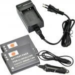 DSTE&reg; asendusaku ja DC16E reisilaadija, mis &uuml;hildub Olympus Li-90B SH-1 SH-50 iHS SH-60 SP-100 SP-100EE Tough TG-1 iHS Tough TG-2 iHS Tough TG-3 XZ-2 iHS kaameraga nagu Li-92B (2 tk)