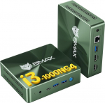 BMAX Mini PC B6 Plus, Intel Core i3-1000NG4 (&uuml;letab N150/N95, kuni 3.2GHz), 12GB LPDDR4 RAM 512GB NVMe SSD W-11 Pro, 4K 3 Display HDMI/USB-C, Wi-Fi, BT Mini arvuti kontorisse/kodusse/&auml;rile
