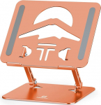 Ergonoomiline alumiiniumist s&uuml;learvuti statiiv, reguleeritav ja kokkupandav, stabiilne ja libisemisvastane, t&auml;iustatud ventilatsioon, ideaalne kodukontorisse, &uuml;hildub MacBookiga (kuni 15,6 tolli) (oranž).