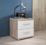 FORTE Winnie &ouml;&ouml;kapp 2 sahtliga, puidust, Sonoma tammepuust / valge, B 37,6 x K 38,6 x S 34,7 cm