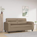 359587 2-kohaline diivan, Cappuccino Brown, 140 cm, Kunstnahk, Lounge diivan, Diivanid ja diivanid, Relax diivan, Diivan elutuppa, Diivan koos - 359587