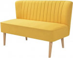 Festnight diivan kangast diivan Lounge diivan diivan kangast elutoa diivan 117 x 55,5 x 77 cm kollane