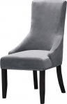 Velvet Plush Dining Chair Covers, High Stretch Fit Wingback Side Chair Slipcovers, eemaldatav Washable Soft Spandex korduvkasutatav Arm Chair Protector Cover (Silver Grey, 6 t&uuml;kki)
