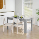 S&ouml;&ouml;gitoa lauad Elutuba Betoon Hall puitmaterjal 140 x 74,5 x 76 cm Niiskuskindlus S&ouml;&ouml;gilaud Praktiline lauaplaat S&ouml;&ouml;gilaud pakub ruumi toidu ja jookide jaoks