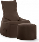 SITTING POINT ainult by MAGMA Brava kiikumise Bean Bag komplekt + Jalats Pruun