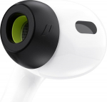 KeyBudz HyperFoam Memory Foam k&otilde;rvaklapid AirPods Pro 1. ja 2. p&otilde;lvkonna jaoks, patenteeritud mugavuss&uuml;damik parema sobivuse ja m&uuml;rasummutuse tagamiseks, libisemiskindlad asendusotsikud (S / M / L)