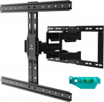 ONKRON SM6L-B TV seinakinnitus p&ouml;&ouml;rlev 32-90-tollise teleri jaoks kuni 50 kg, telerihoidja pikendatav kallutatav, universaalne telerihoidja Max VESA 600 x 400 Ultra Slim Wall Mount TV Black
